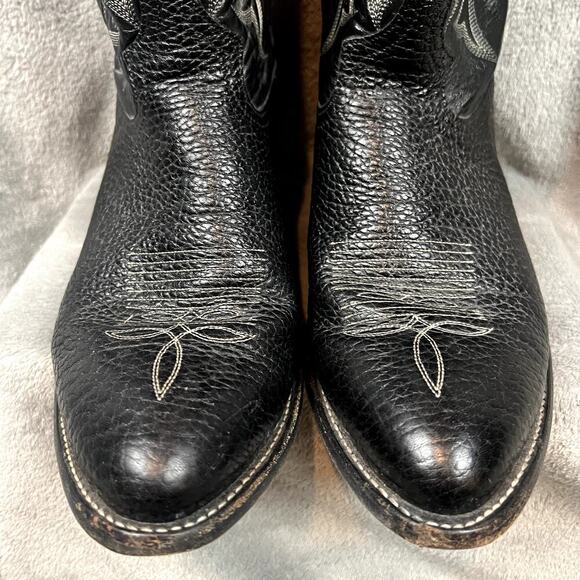 Vintage Tony Lama Mens 7.5ee Stallion Boot Style Leather Embroidered Made in USA main image 15